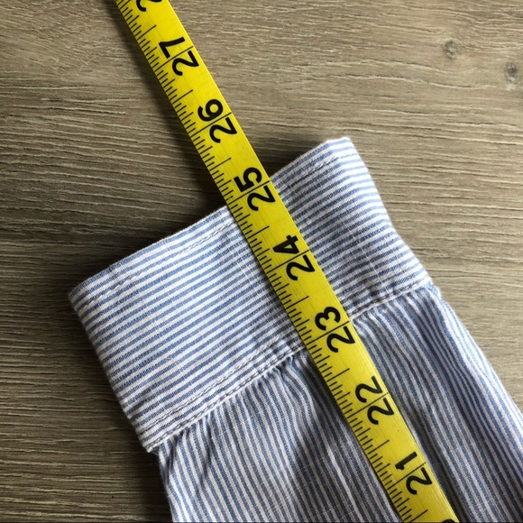 G.H. Bass Co Pinstripe Embroidered Buttondown Sz M - Picture 11 of 11